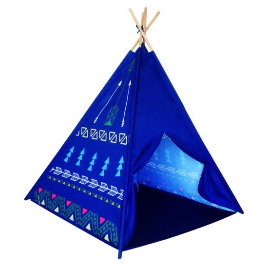Žaidimų palapinė mėlyna, tipis WIGWAM